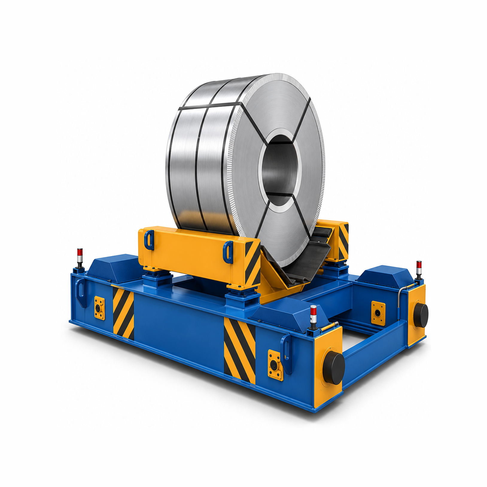 Coil discharging car